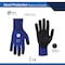Ge Coated Gloves, NitrileFoam Nitrile, Dotted, Blue, L 1 PR GG216LC - alternate 2